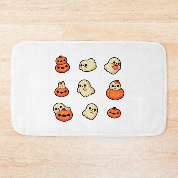 Item preview, Cute Ghost With Halloween Pumpkin designed and sold by TasuDesigners.