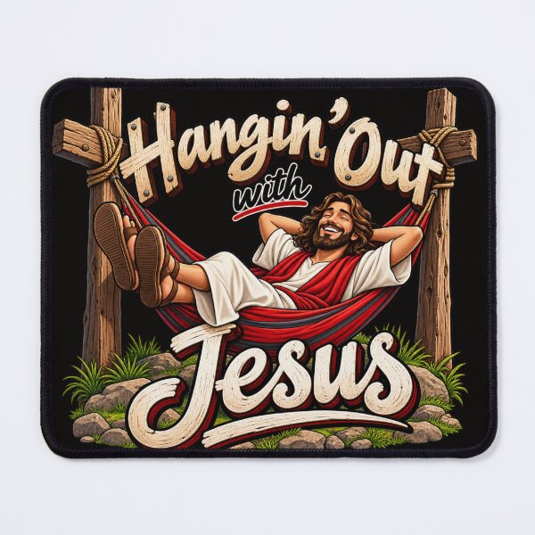 Item preview, Hangin' Out with Jesus Christian Humor shirt designed and sold by TheBibleStop.