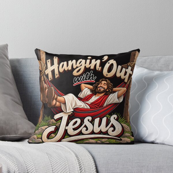 Item preview, Hangin' Out with Jesus Christian Humor shirt designed and sold by TheBibleStop.