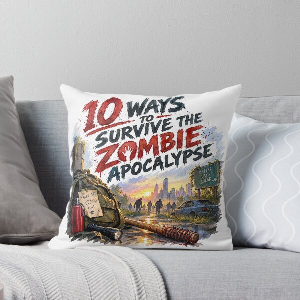 Item preview, 10 Ways to Survive the Zombie Apocalypse designed and sold by Lyric Vault - Rock on.