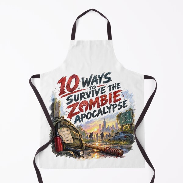 Item preview, 10 Ways to Survive the Zombie Apocalypse designed and sold by Lyric Vault - Rock on.
