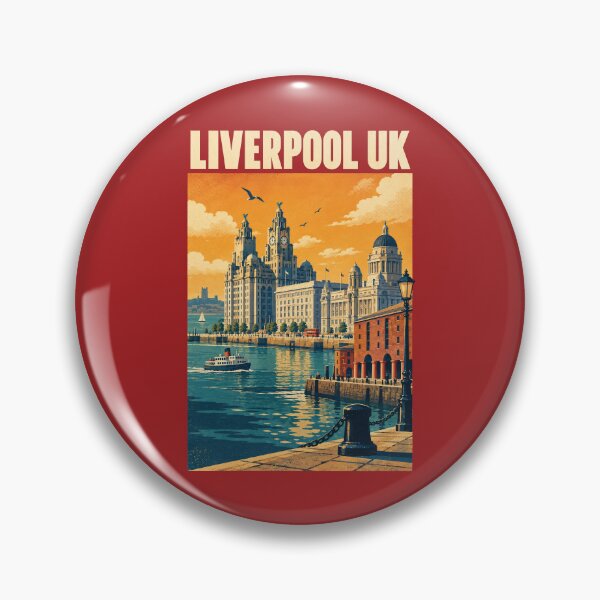 Item preview, Liverpool Travel Poster Vintage Retro Art designed and sold by windmildesigner.