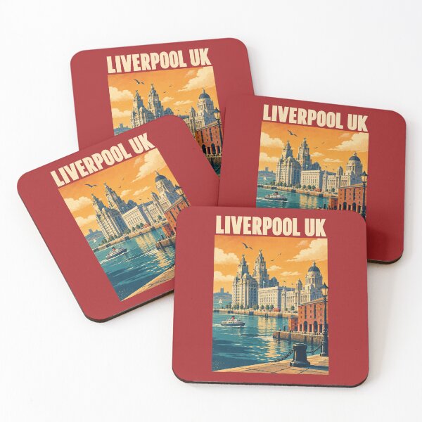 Item preview, Liverpool Travel Poster Vintage Retro Art designed and sold by windmildesigner.