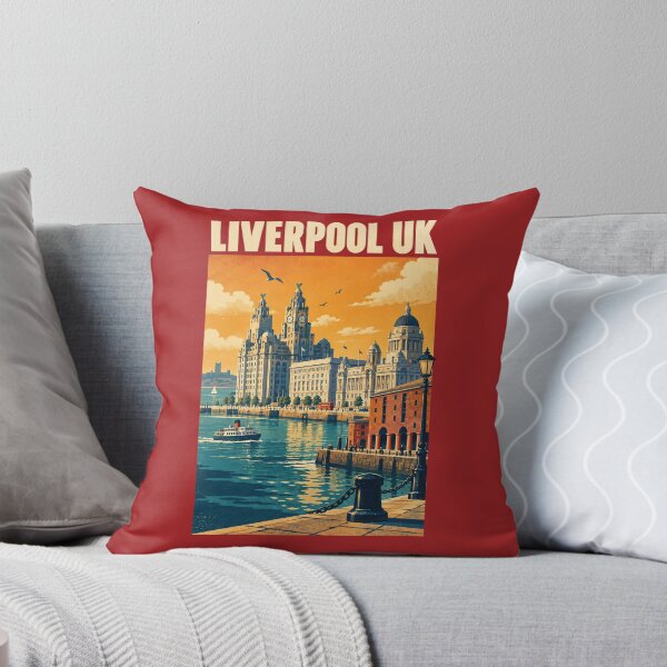 Item preview, Liverpool Travel Poster Vintage Retro Art designed and sold by windmildesigner.