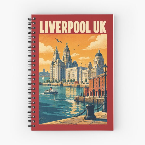 Artikelvorschau, Liverpool-Reiseposter im Vintage-Retro-Stil entworfen und verkauft von windmildesigner.