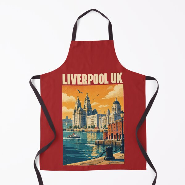 Item preview, Liverpool Travel Poster Vintage Retro Art designed and sold by windmildesigner.