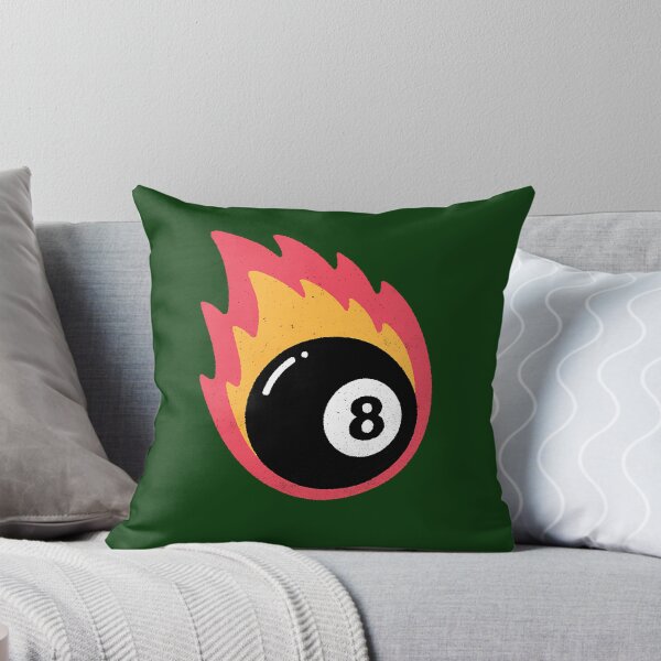 Item preview, Retro Flaming 8 Ball On Fire Pool Lover 440 designed and sold by PaulineStanl15.