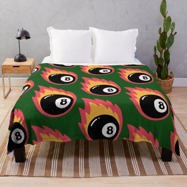 Item preview, Retro Flaming 8 Ball On Fire Pool Lover 440 designed and sold by PaulineStanl15.