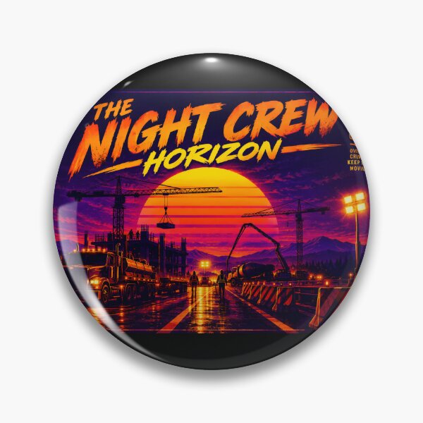 Item preview, The Night Crew Horizon Overnight Worker Shirt designed and sold by StudioBilly3000.