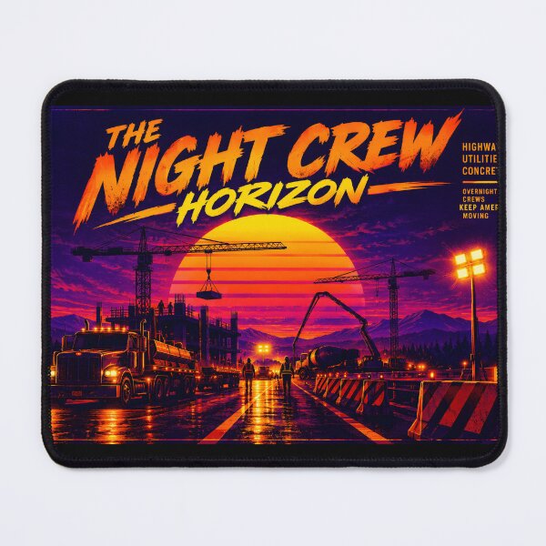 Item preview, The Night Crew Horizon Overnight Worker Shirt designed and sold by StudioBilly3000.