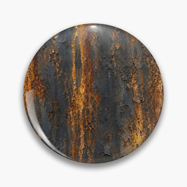 Item preview, Charcoal Black Metal with Amber Rust Veins designed and sold by The Rust Lab.