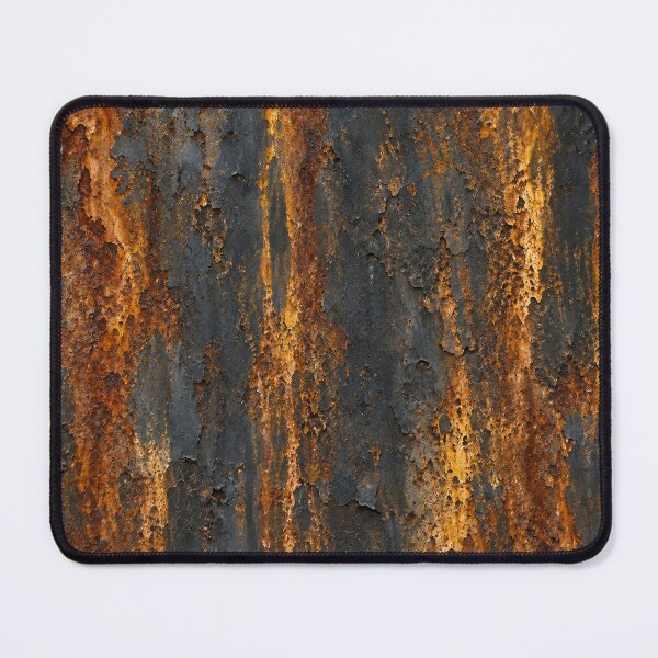 Item preview, Charcoal Black Metal with Amber Rust Veins designed and sold by The Rust Lab.