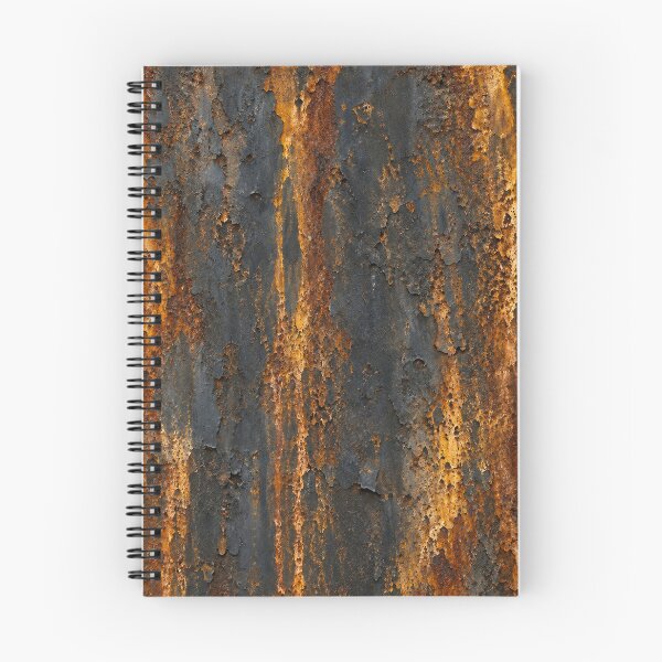 Item preview, Charcoal Black Metal with Amber Rust Veins designed and sold by The Rust Lab.