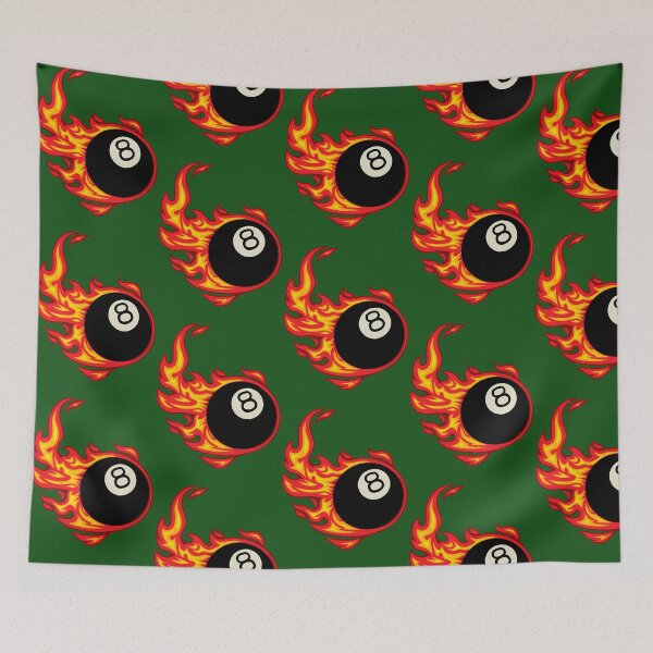 Item preview, Flaming 8 Ball 370 designed and sold by PaulineStanl15.