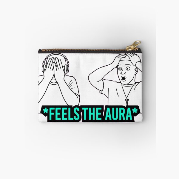 Item preview, Feels The Aura design - When The Beat Drops Too Hard - Funny Reaction Meme designed and sold by UkiyoArchive.