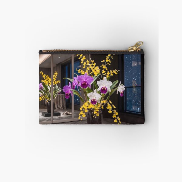 Item preview, Elegant Cattleya Orchid Ikebana Winter Photography designed and sold by conohitoAI-ArtGallery.