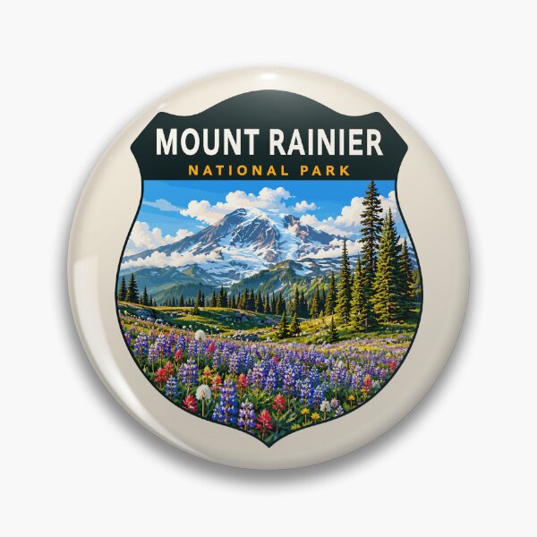 Item preview, Mount Rainier National Park Retro Design designed and sold by Gideon Emmerich.