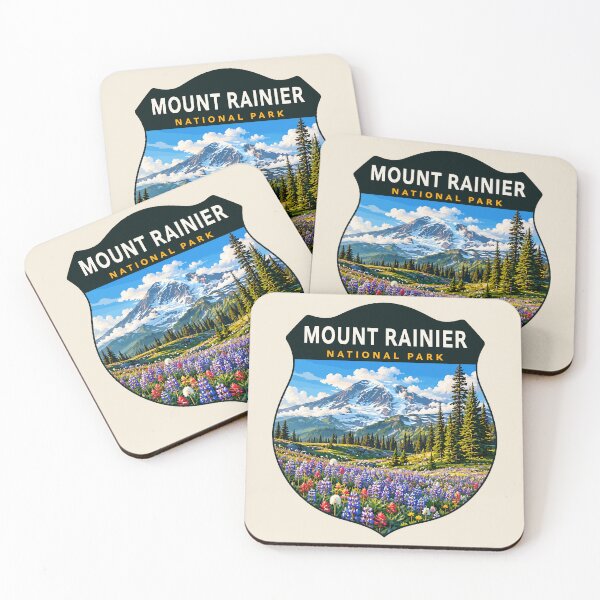 Item preview, Mount Rainier National Park Retro Design designed and sold by Gideon Emmerich.