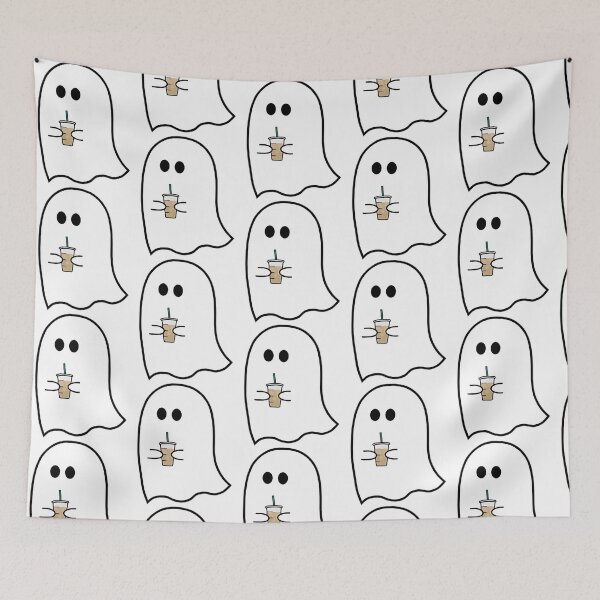 Item preview, Ghost Drinking Iced Coffee designed and sold by TasuDesigners.