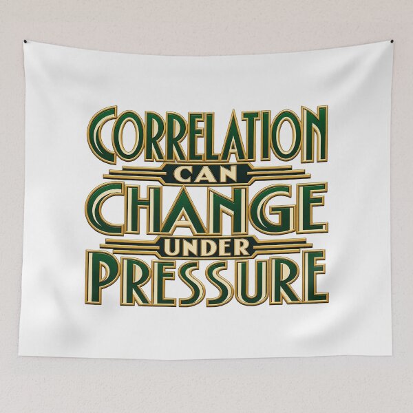 Item preview, Correlation Under Pressure Portfolio Risk Art designed and sold by Bikivuno.