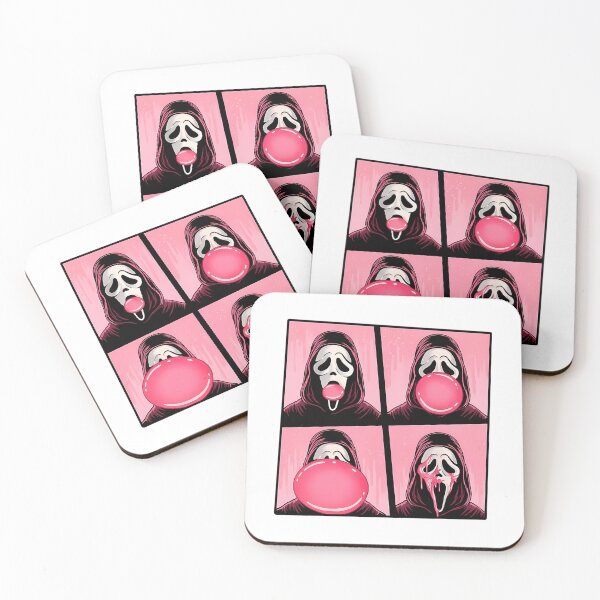 Item preview, Ghostface Bubble Gum Pop Art Horror Parody Pink Halloween Ghost designed and sold by Todayshirtyp.