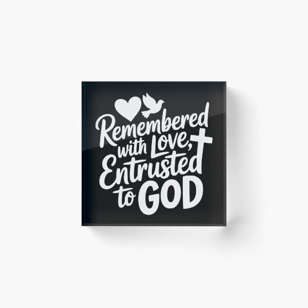 Item preview, Remembered with Love, Entrusted to God designed and sold by theartfulaspie.