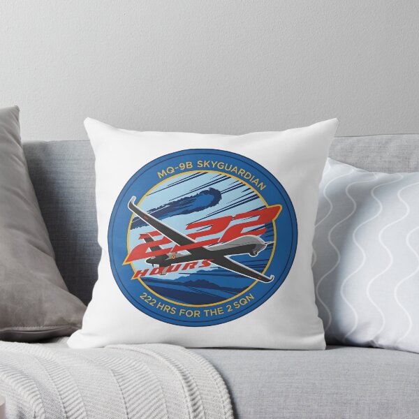 Item preview, Belgian Air Force MQ-9B SkyGuardian "222 Hours for 2 SQN" Milestone Patch designed and sold by CharlieDesings.