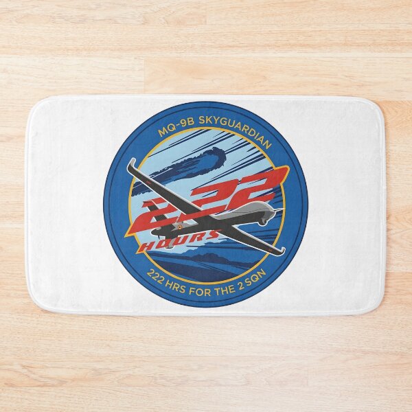 Item preview, Belgian Air Force MQ-9B SkyGuardian "222 Hours for 2 SQN" Milestone Patch designed and sold by CharlieDesings.