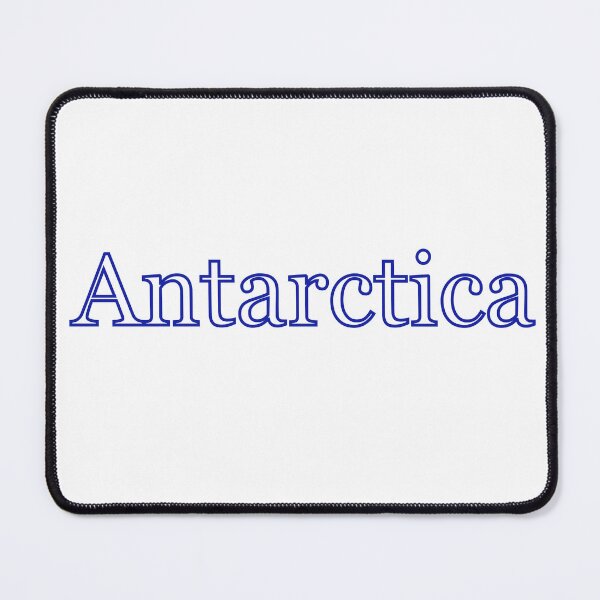 Item preview, Antarctica the word in blue with white inside letters designed and sold by Snarkers Promotions .