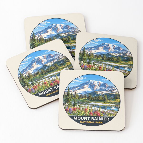 Item preview, Mount Rainier National Park Retro Design designed and sold by Gideon Emmerich.