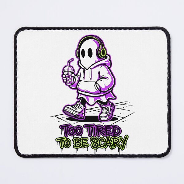 Item preview, Streetwear Ghost Iced Coffee Too Tired To Be Scary Funny Halloween designed and sold by WorldShop17.