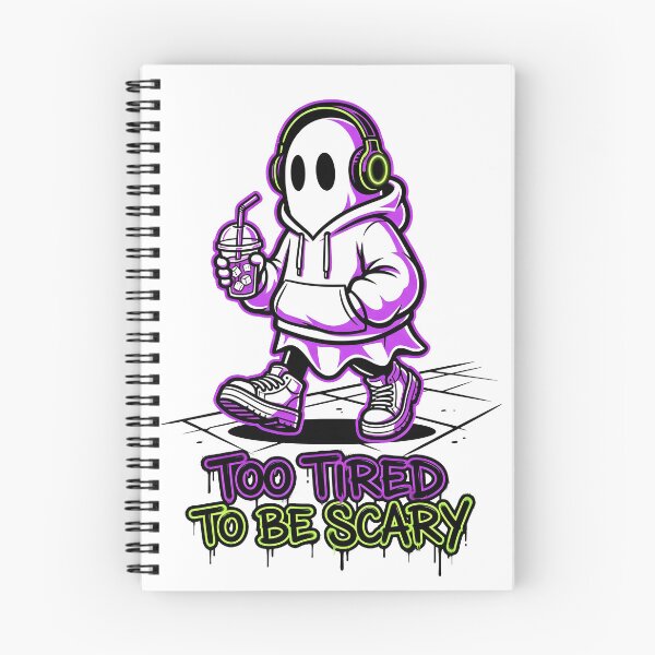 Item preview, Streetwear Ghost Iced Coffee Too Tired To Be Scary Funny Halloween designed and sold by WorldShop17.