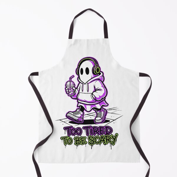 Item preview, Streetwear Ghost Iced Coffee Too Tired To Be Scary Funny Halloween designed and sold by WorldShop17.