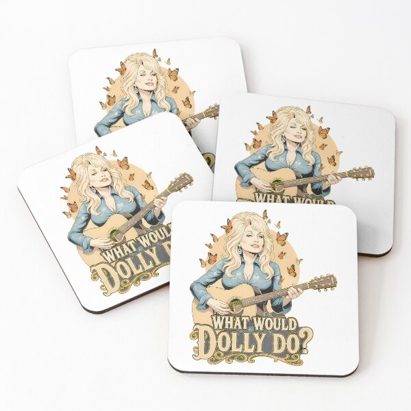 Item preview, What Would Dolly Do Dolly Parton Country Music What Would Dolly Do Butterflies Guitar Icon Legend I designed and sold by RoumiArtf.