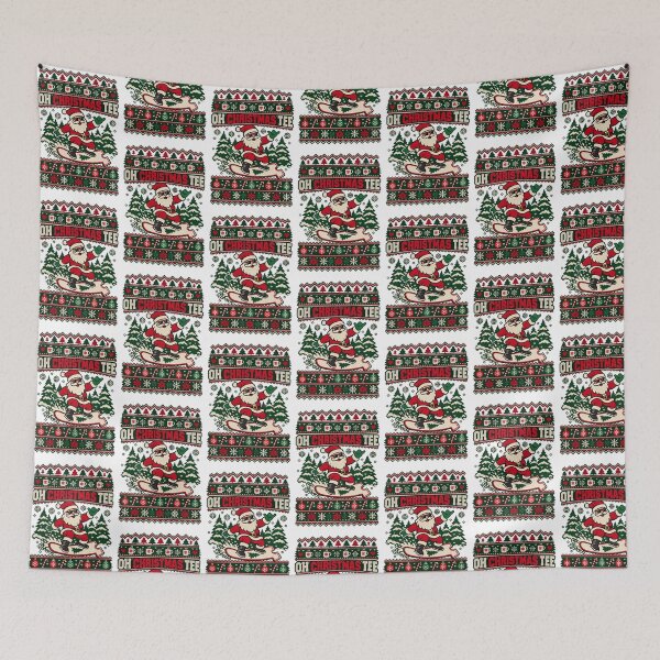 Item preview, Oh Christmas Tee Santa Winter Knit Style designed and sold by skyartdesign.