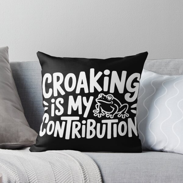 Item preview, El croar es mi contribución designed and sold by theartfulaspie.