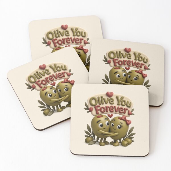 Item preview, Olive You Forever | Cute Olive Couple Pun designed and sold by Moons Studio.