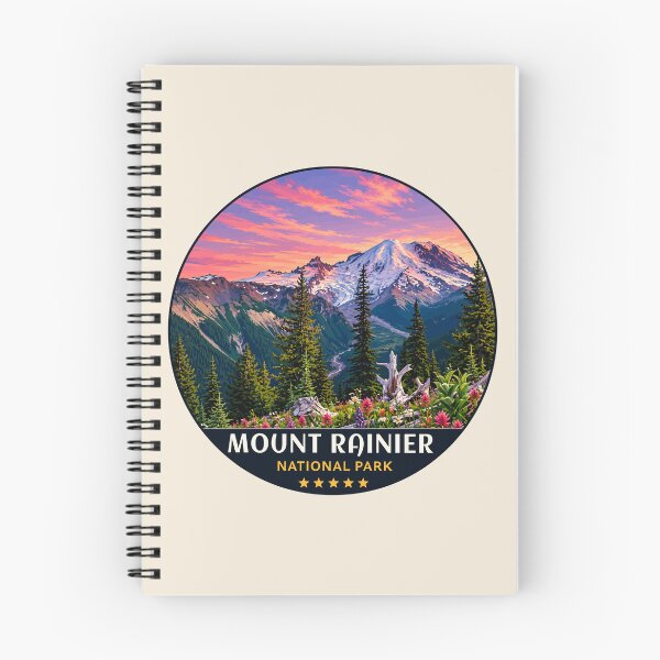 Item preview, Mount Rainier National Park Retro Design designed and sold by Gideon Emmerich.