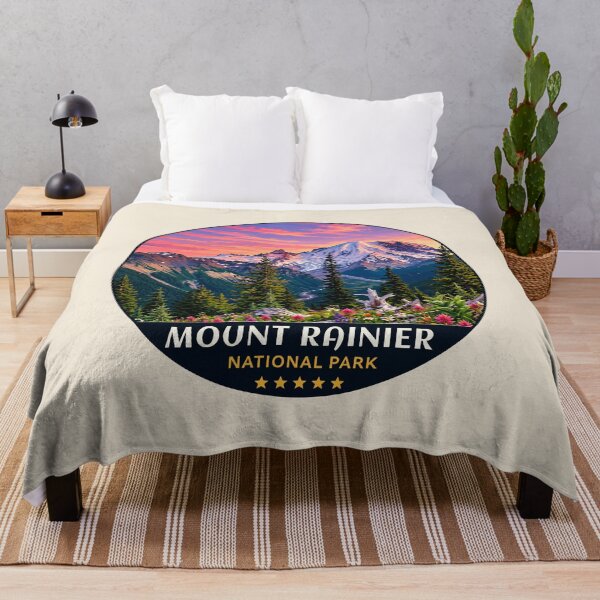 Item preview, Mount Rainier National Park Retro Design designed and sold by Gideon Emmerich.