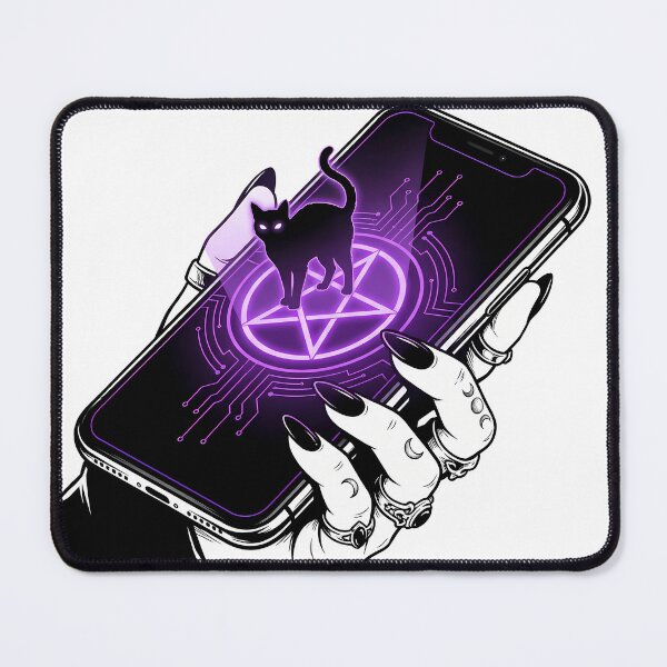 Item preview, Witchcore Smartphone Pentagram Moon Phase Tattoo Spooky All Year designed and sold by WorldShop17.