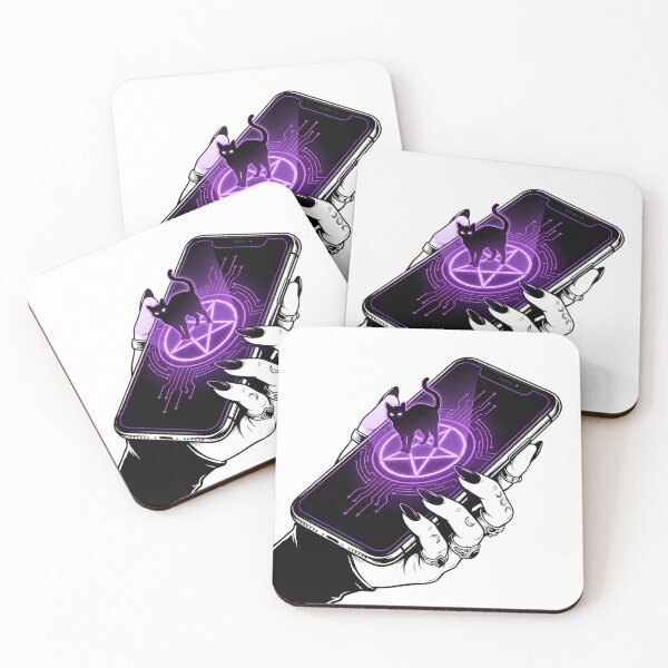 Item preview, Witchcore Smartphone Pentagram Moon Phase Tattoo Spooky All Year designed and sold by WorldShop17.