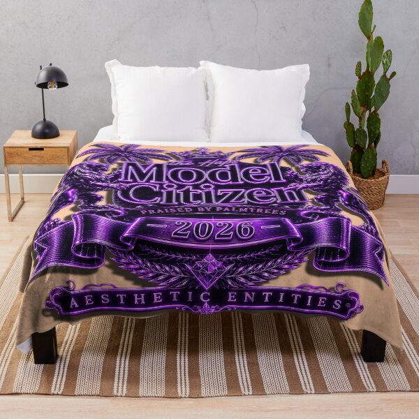 Item preview, Vaporwave Model Citizen Crest - Neon Purple Aesthetic Entities® designed and sold by A E S T H E T A T A G.