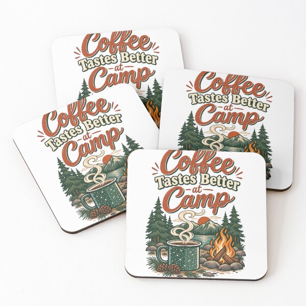 Item preview, Coffee Tastes Better at Camp Enamel Mug Camping Gift designed and sold by ys96.