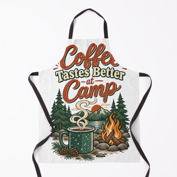 Item preview, Coffee Tastes Better at Camp Enamel Mug Camping Gift designed and sold by ys96.