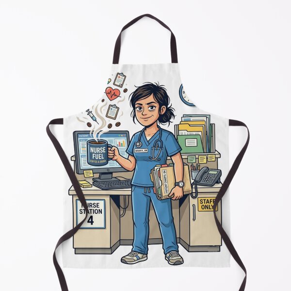 Item preview, Nurse Fuel Coffee Lover designed and sold by meghnad.