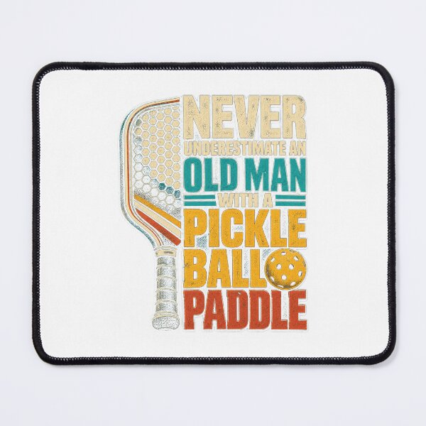 Item preview, Mens Never Underestimate an Old Man with A Pickleball Paddle retro designed and sold by gamoreRony.