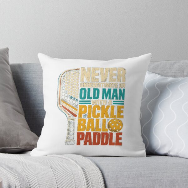 Item preview, Mens Never Underestimate an Old Man with A Pickleball Paddle retro designed and sold by gamoreRony.