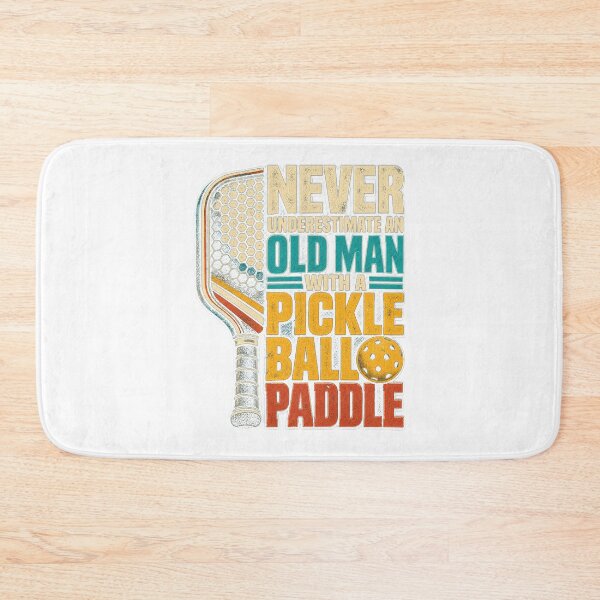 Item preview, Mens Never Underestimate an Old Man with A Pickleball Paddle retro designed and sold by gamoreRony.