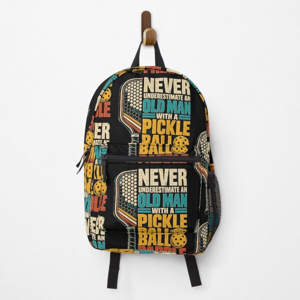 Item preview, Mens Never Underestimate an Old Man with A Pickleball Paddle retro designed and sold by gamoreRony.