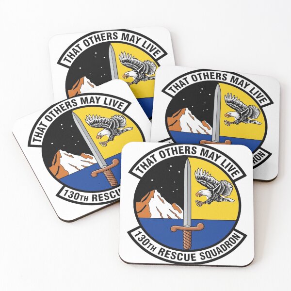 Item preview, USAF 130th Rescue Squadron (130th RQS) Emblem Patch designed and sold by CharlieDesings.